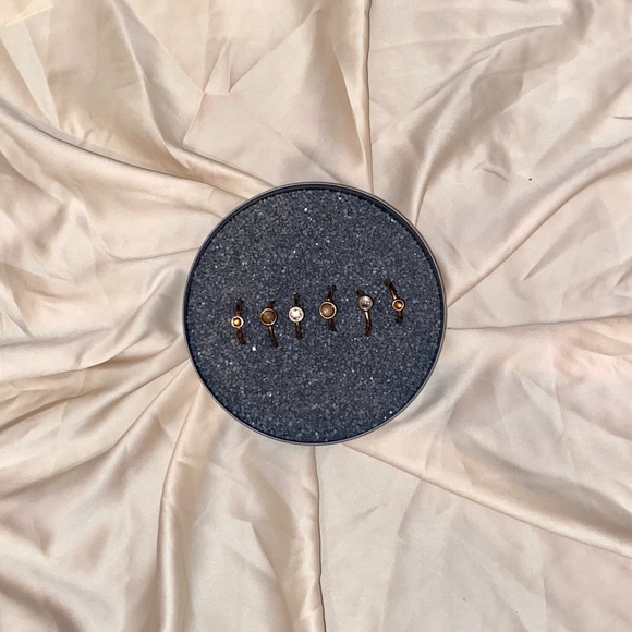 Neutral Smooth Gemstone Rings - Picture 1 of 7